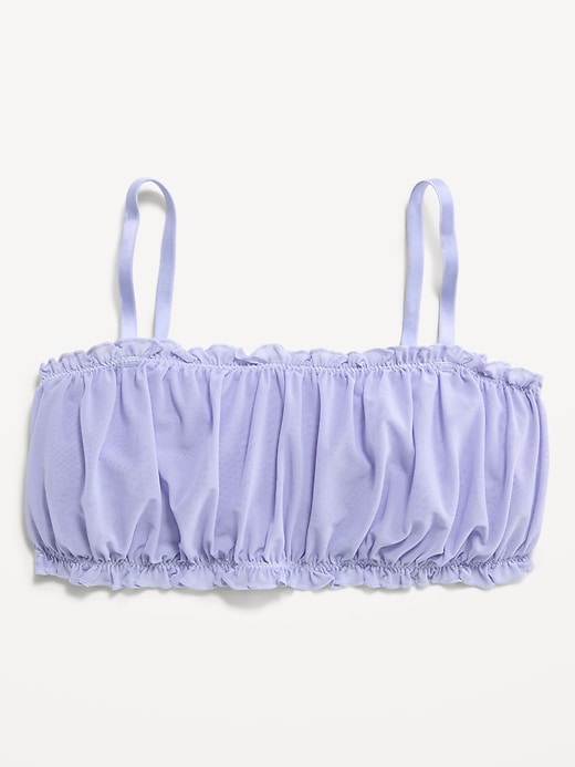 Image number 1 showing, Ruffle-Edge Mesh Bralette