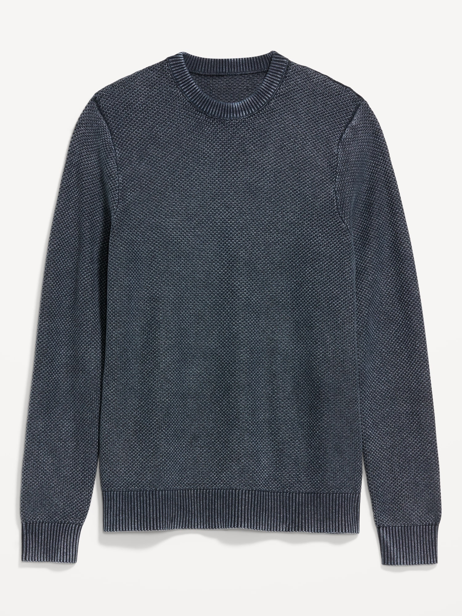 Washed Crew-Neck Sweater