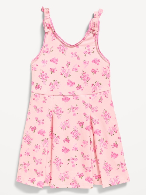Printed Sleeveless Athletic Dress for Toddler Girls