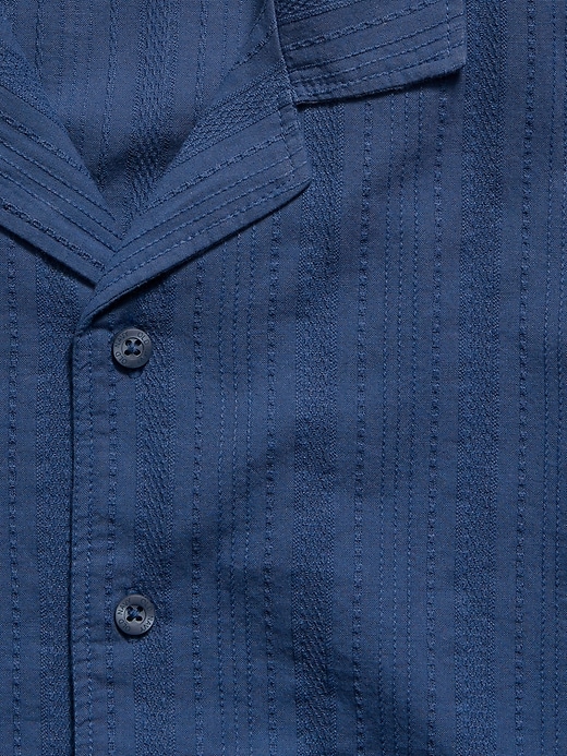 Image number 4 showing, Short-Sleeve Embroidered Eyelet Shirt for Boys