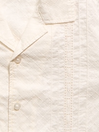 Image number 4 showing, Short-Sleeve Embroidered Eyelet Shirt for Boys
