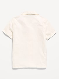 Image number 3 showing, Short-Sleeve Embroidered Eyelet Shirt for Boys