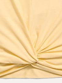 Image number 4 showing, CloudMotion Short-Sleeve Front-Knot T-Shirt for Girls