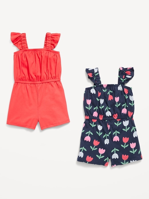 Image number 2 showing, Sleeveless Romper 2-Pack for Toddler Girls