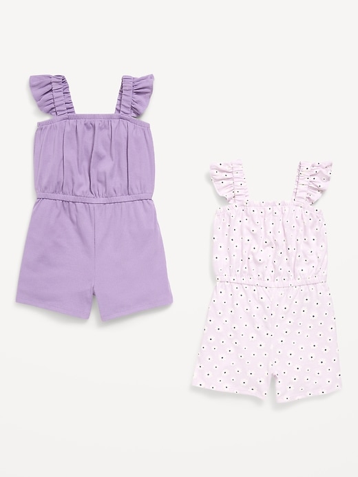 Image number 2 showing, Sleeveless Romper 2-Pack for Toddler Girls