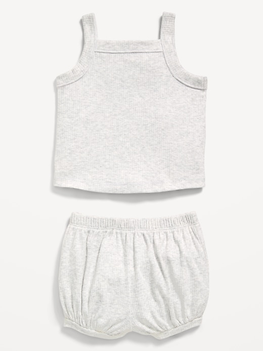 Image number 2 showing, Ribbed Cami Tank and Shorts Set for Baby