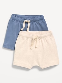 Image number 1 showing, French Terry Unisex Shorts 2-Pack for Baby