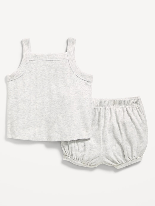 Image number 1 showing, Ribbed Cami Tank and Shorts Set for Baby