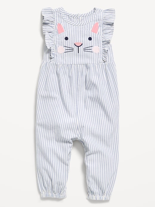 Image number 2 showing, Sleeveless Ruffle-Trim One-Piece for Baby