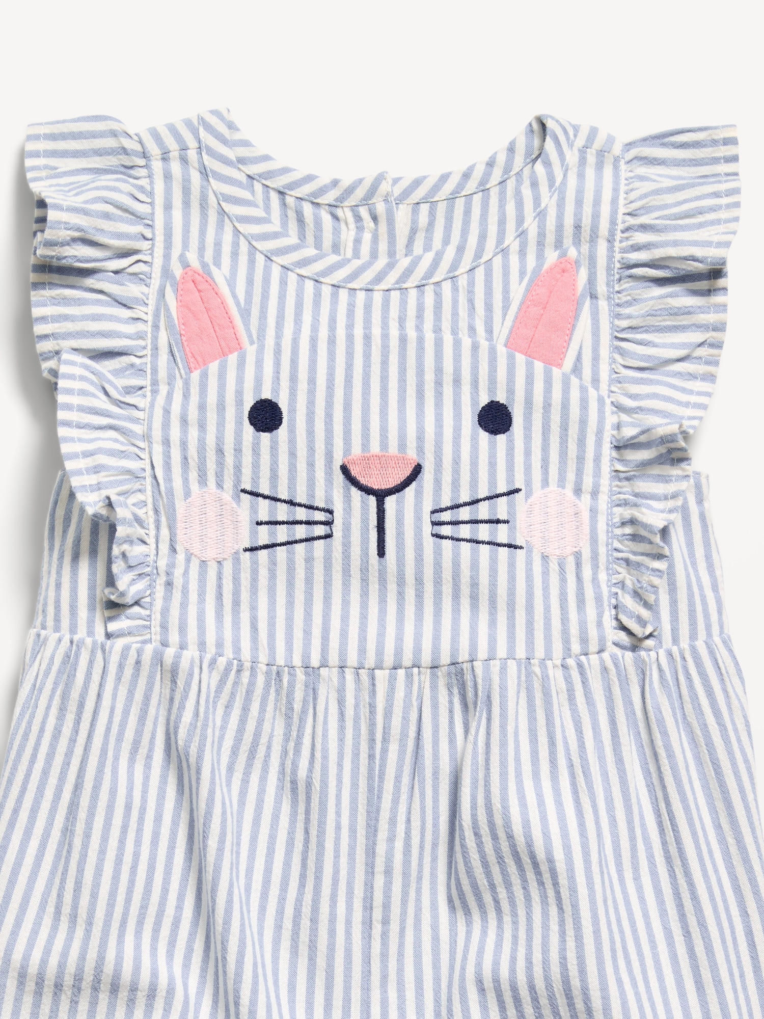 Sleeveless Ruffle-Trim One-Piece for Baby