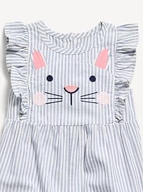 Image number 4 showing, Sleeveless Ruffle-Trim One-Piece for Baby