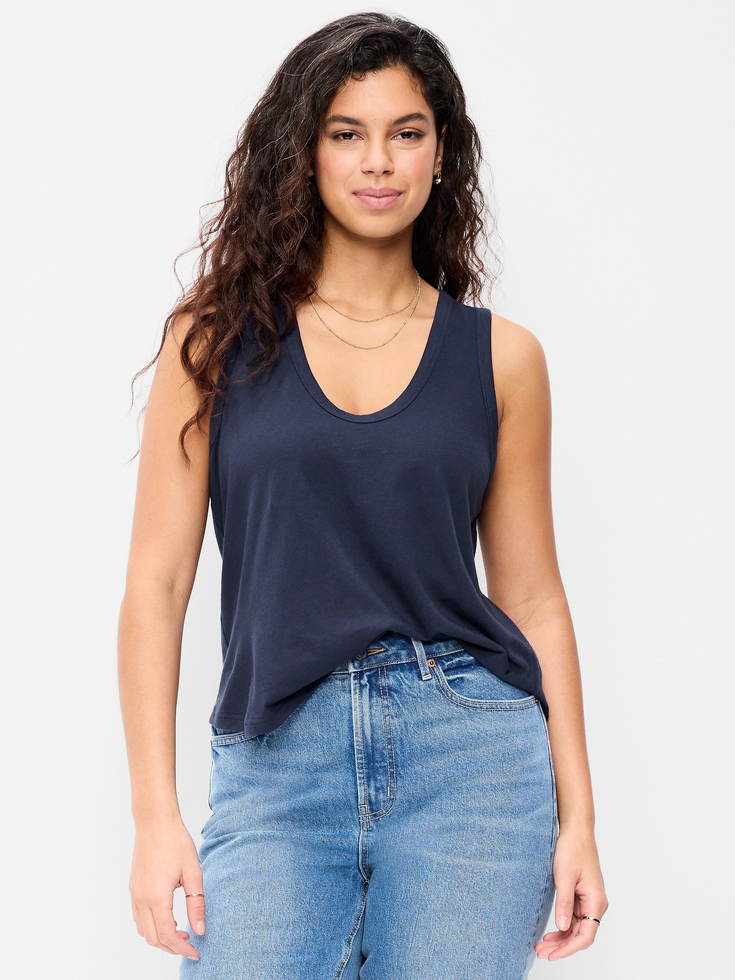 Image number 5 showing, Relaxed Scoop-Neck Tank Top