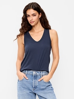 Relaxed Scoop-Neck Tank Top