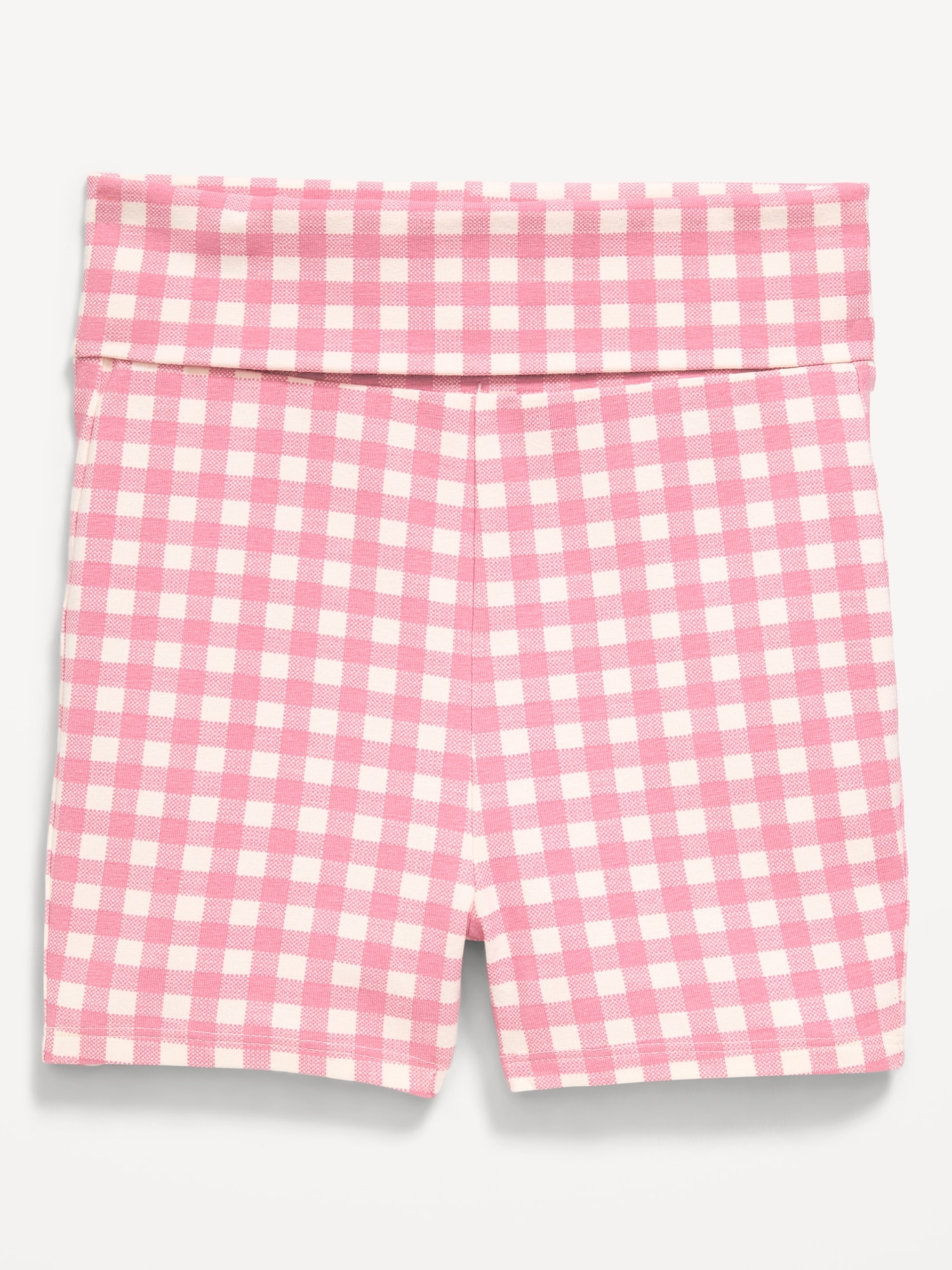Foldover Jersey Biker Shorts for Girls