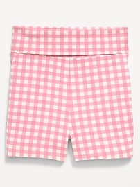 Image number 1 showing, Foldover Jersey Biker Shorts for Girls
