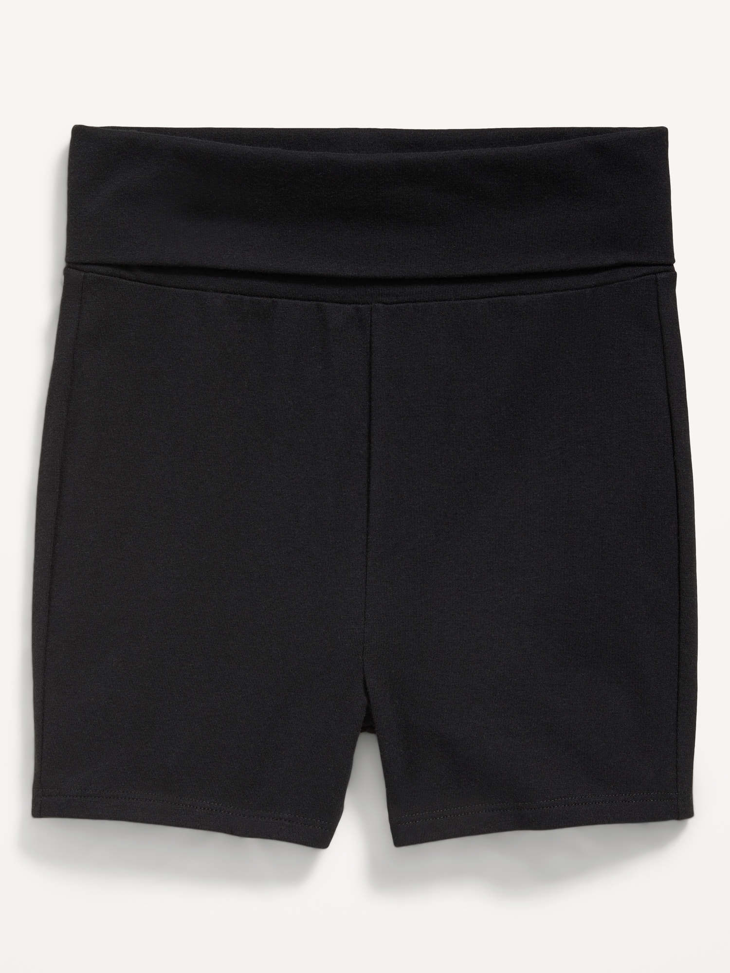 Foldover Jersey Biker Shorts for Girls