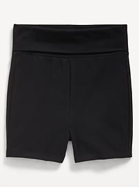 Image number 1 showing, Foldover Jersey Biker Shorts for Girls