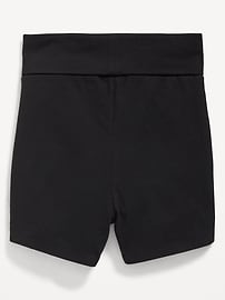 Image number 2 showing, Foldover Jersey Biker Shorts for Girls