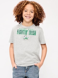 College Graphic Gender-Neutral T-Shirt for Kids