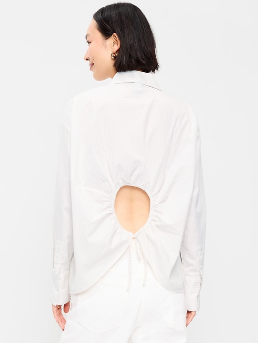 Image number 2 showing, Tie-Back Button-Down Shirt