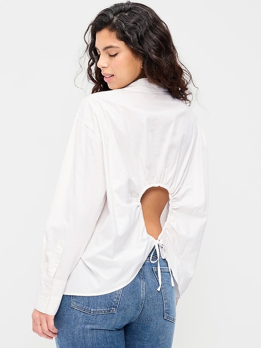 Image number 6 showing, Tie-Back Button-Down Shirt