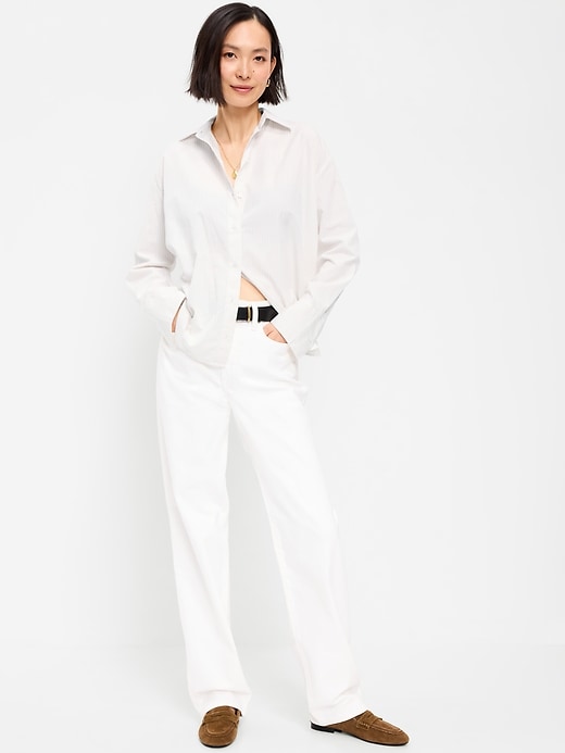 Image number 3 showing, Tie-Back Button-Down Shirt