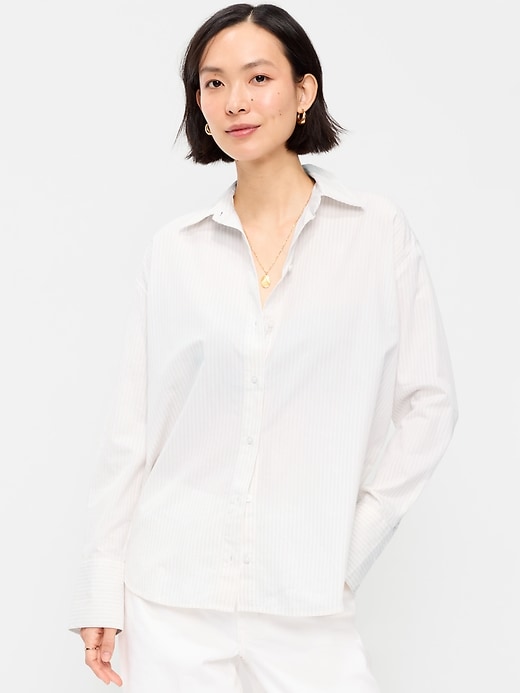 Image number 1 showing, Tie-Back Button-Down Shirt