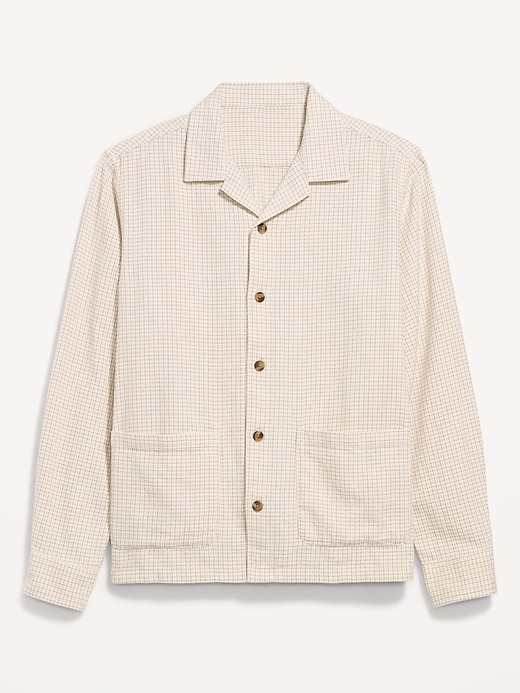 Image number 4 showing, Long-Sleeve Textured Camp Shirt