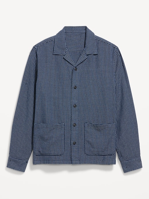 Image number 4 showing, Long-Sleeve Textured Camp Shirt