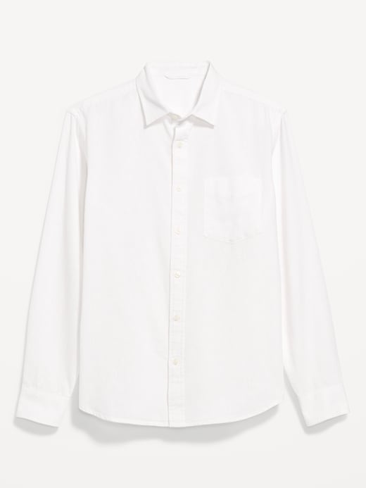 Image number 4 showing, Classic Fit Linen-Blend Shirt