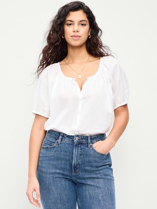 Image number 5 showing, Airy Button-Down Top