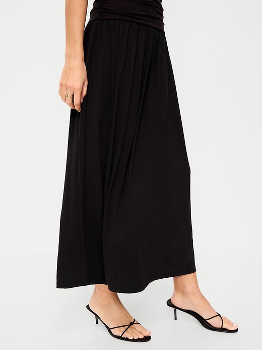 Image number 4 showing, Fit & Flare Drop-Waist Maxi Dress