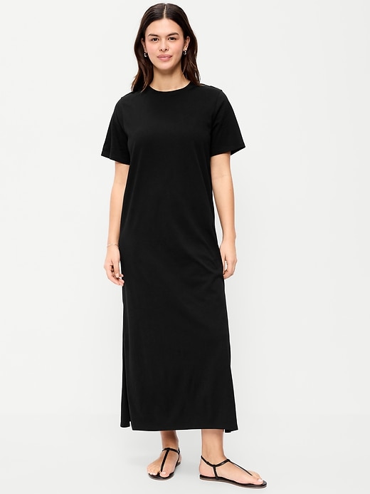 Image number 6 showing, Vintage Crew-Neck Maxi Dress