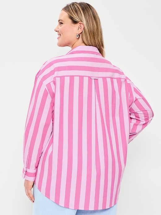 Image number 7 showing, Oversized Button-Down Boyfriend Shirt
