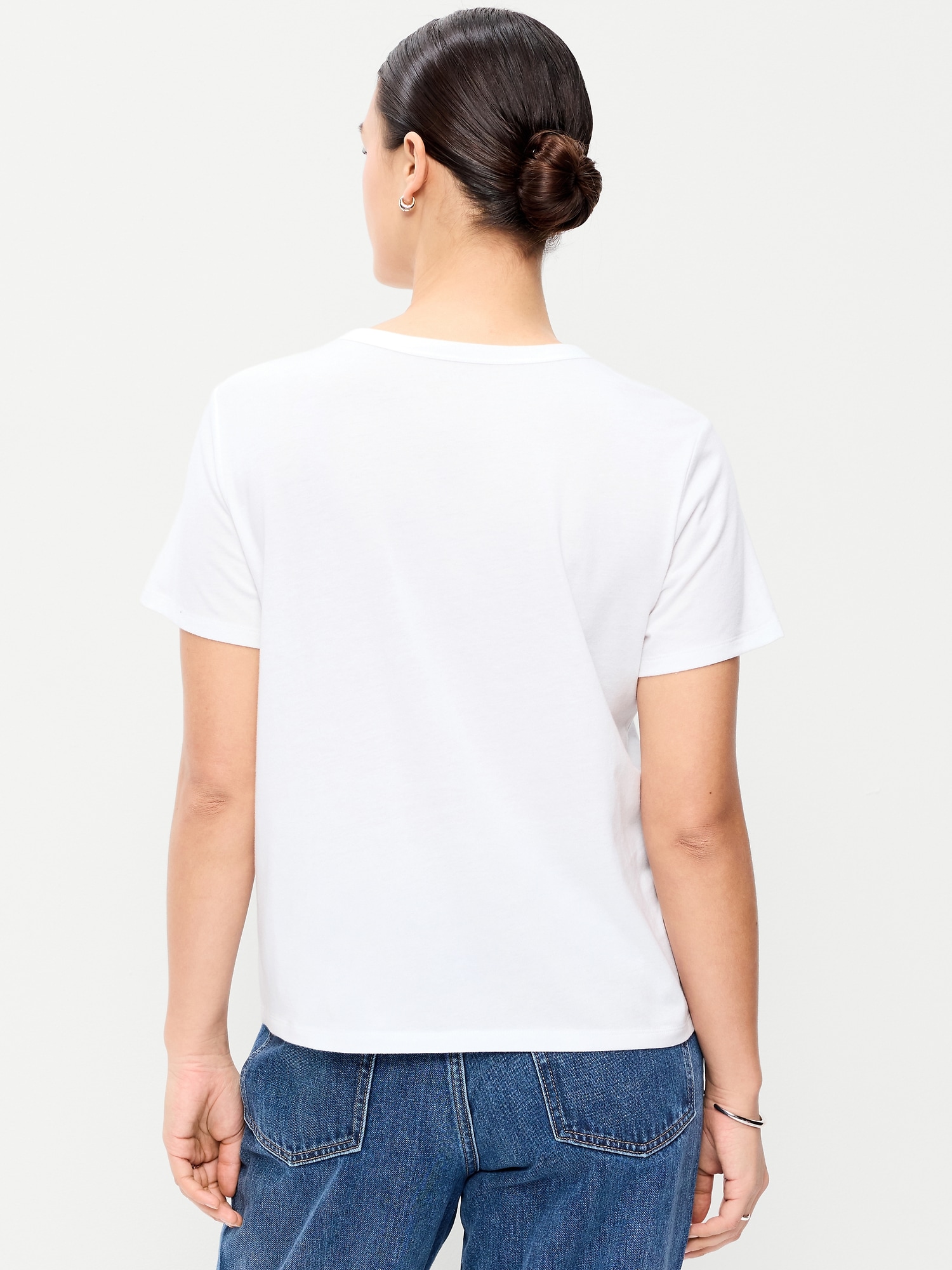 Crew-Neck Flag Graphic T-Shirt