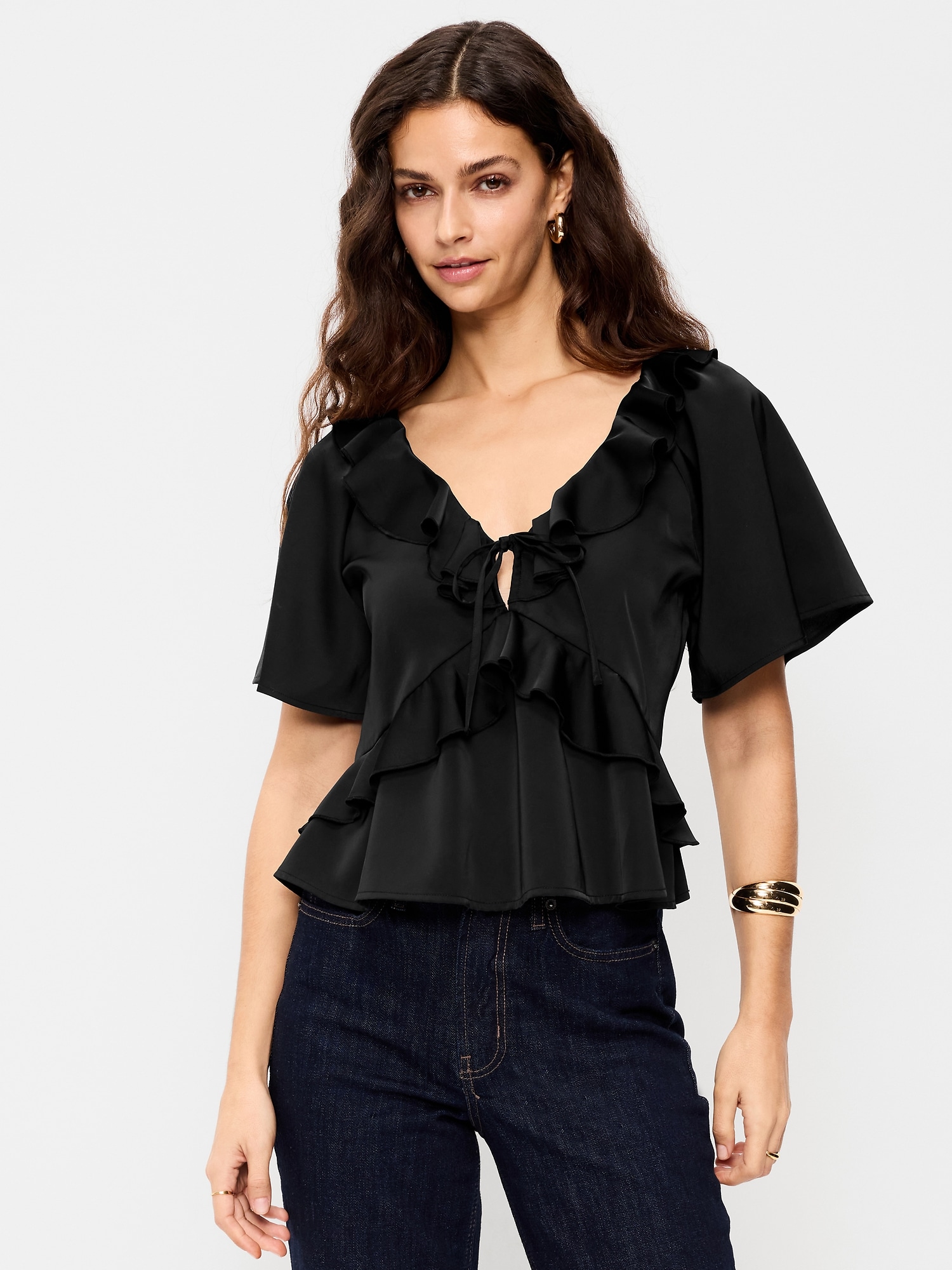 Ruffle Tie-Front Top - image 4