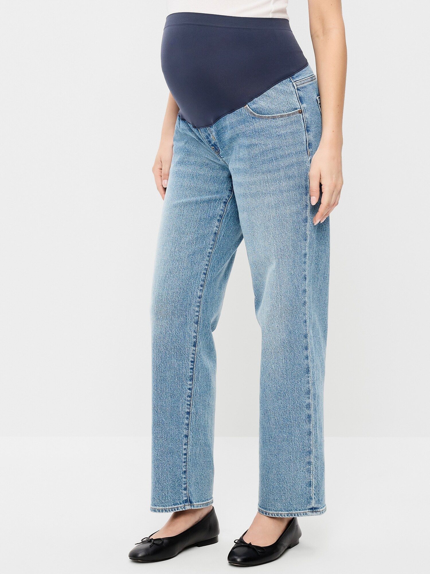 Женские джинсы Old Navy Maternity Full-Panel OG Loose, цвет: Courtney — фото 2