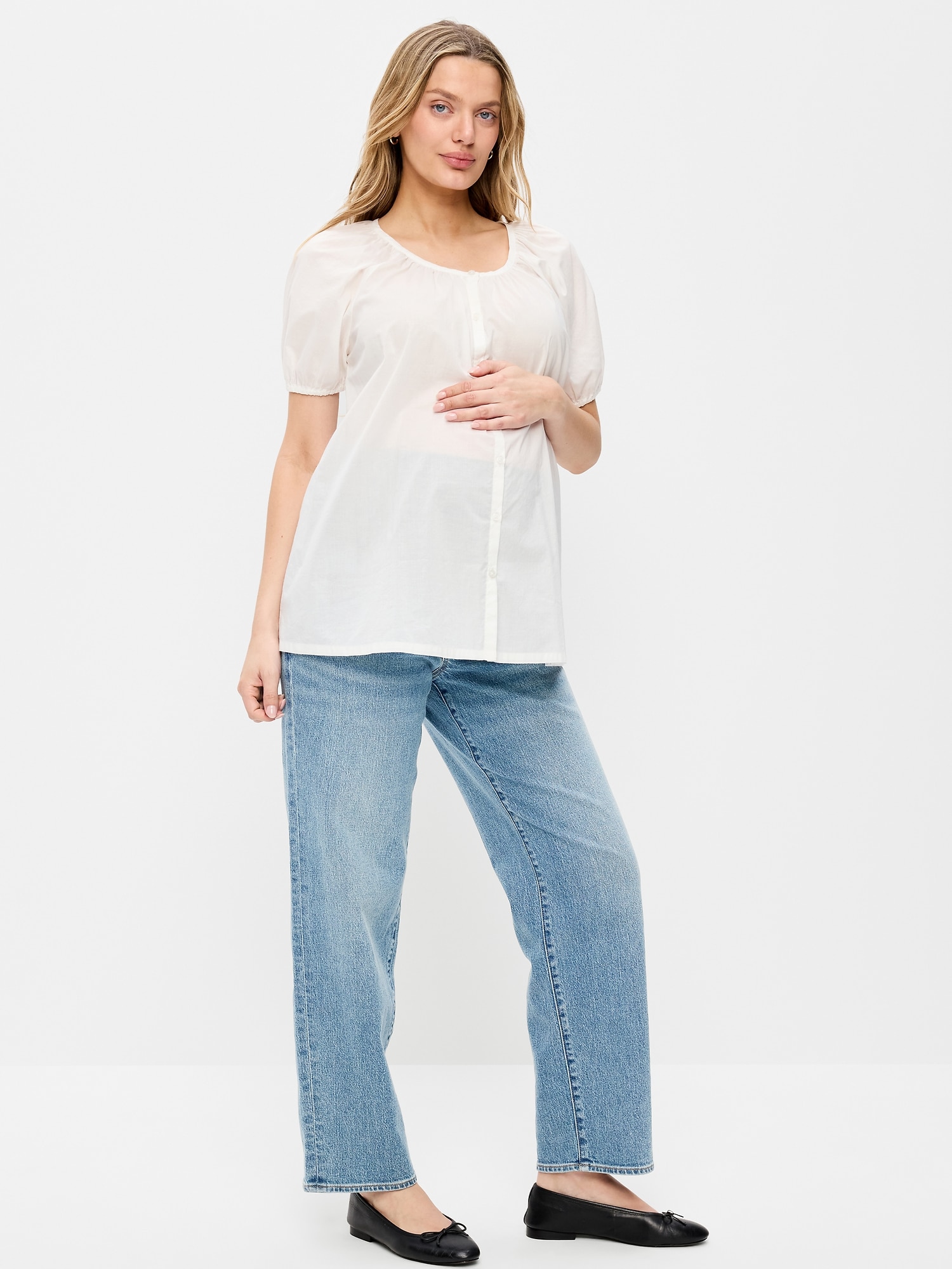 Maternity Full-Panel OG Loose Jeans