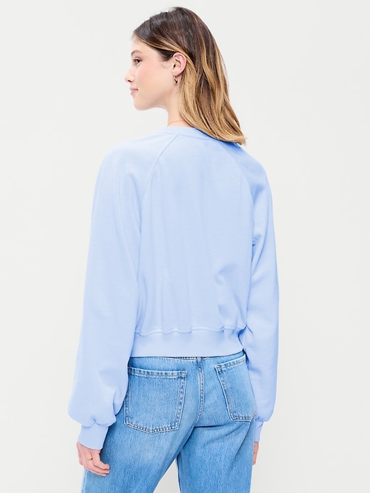 Image number 2 showing, SoComfy Oversized Button-Front Sweatshirt