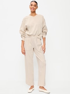 Mid-Rise SoComfy Seamed Barrel Sweatpants