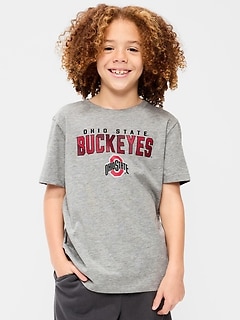 College Graphic Gender-Neutral T-Shirt for Kids