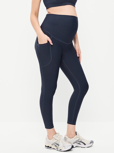 Maternity Full-Panel PowerSoft 7/8 Leggings