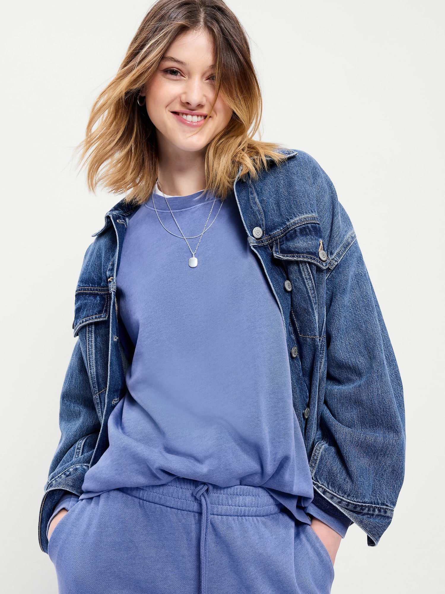 Oversized Crew-Neck Sweatshirt