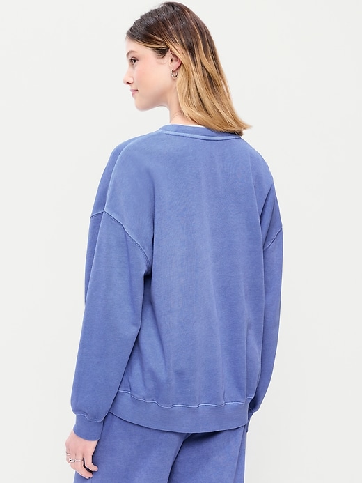 Image number 2 showing, Oversized Crew-Neck Sweatshirt