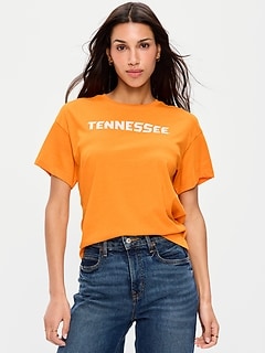 College Crew-Neck T-Shirt for Women