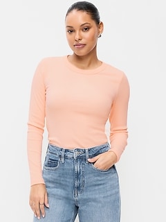 Snug Long-Sleeve Crew-Neck T-Shirt