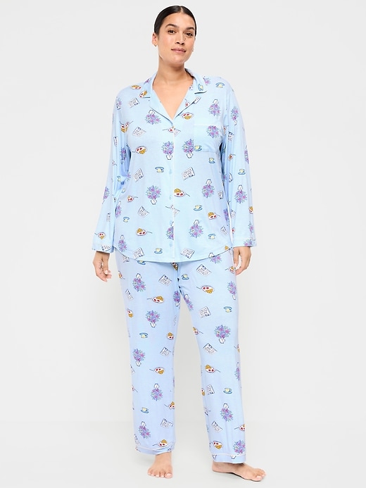 Image number 7 showing, Sunday Sleep Knit Jersey Pant Set