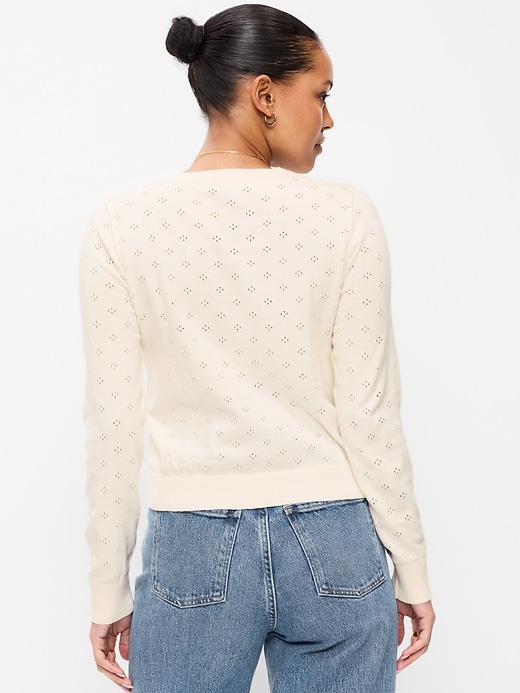 Image number 2 showing, SoSoft Pointelle Cardigan