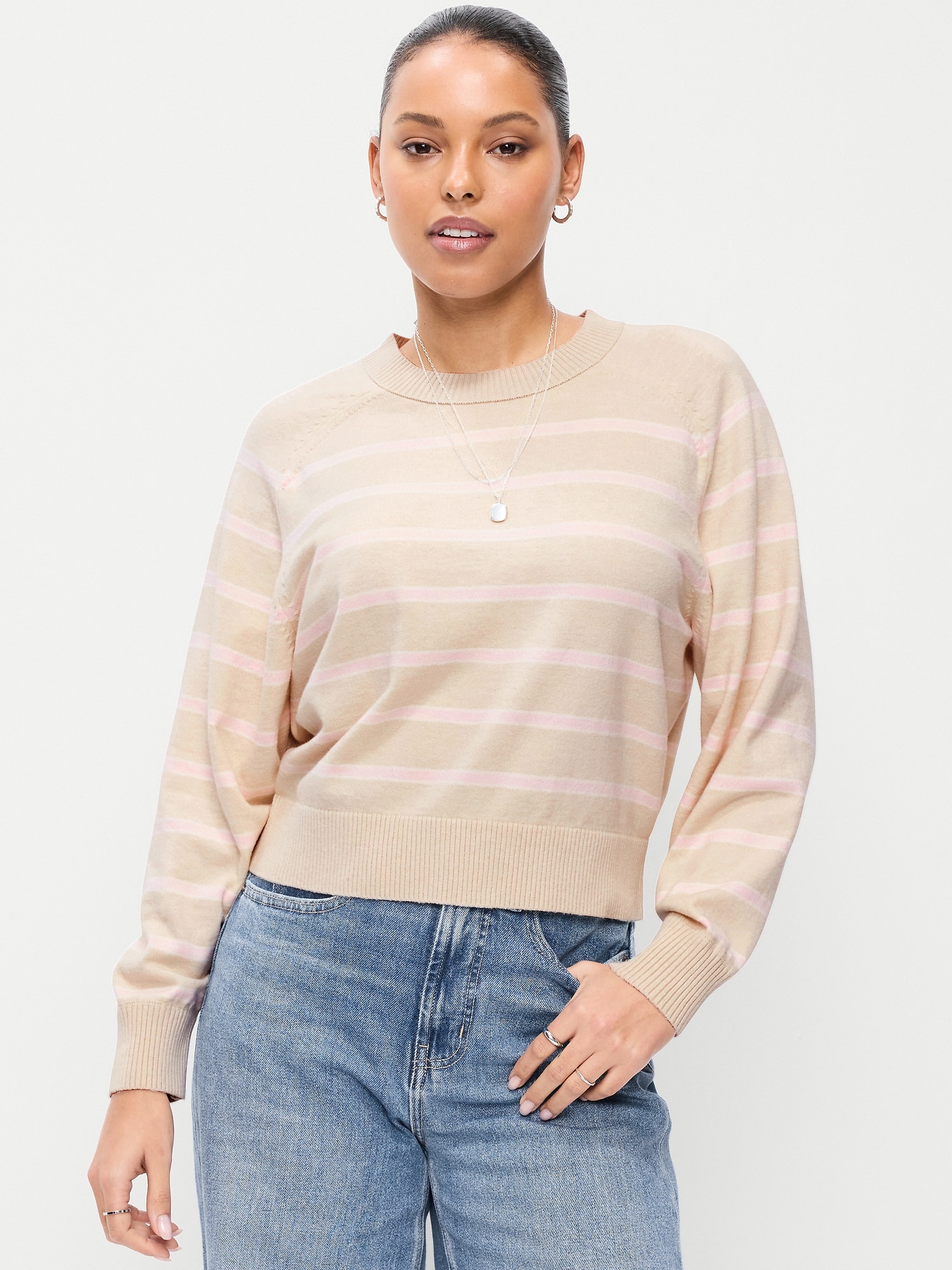 SoSoft Cropped Crew-Neck Sweater - image 4