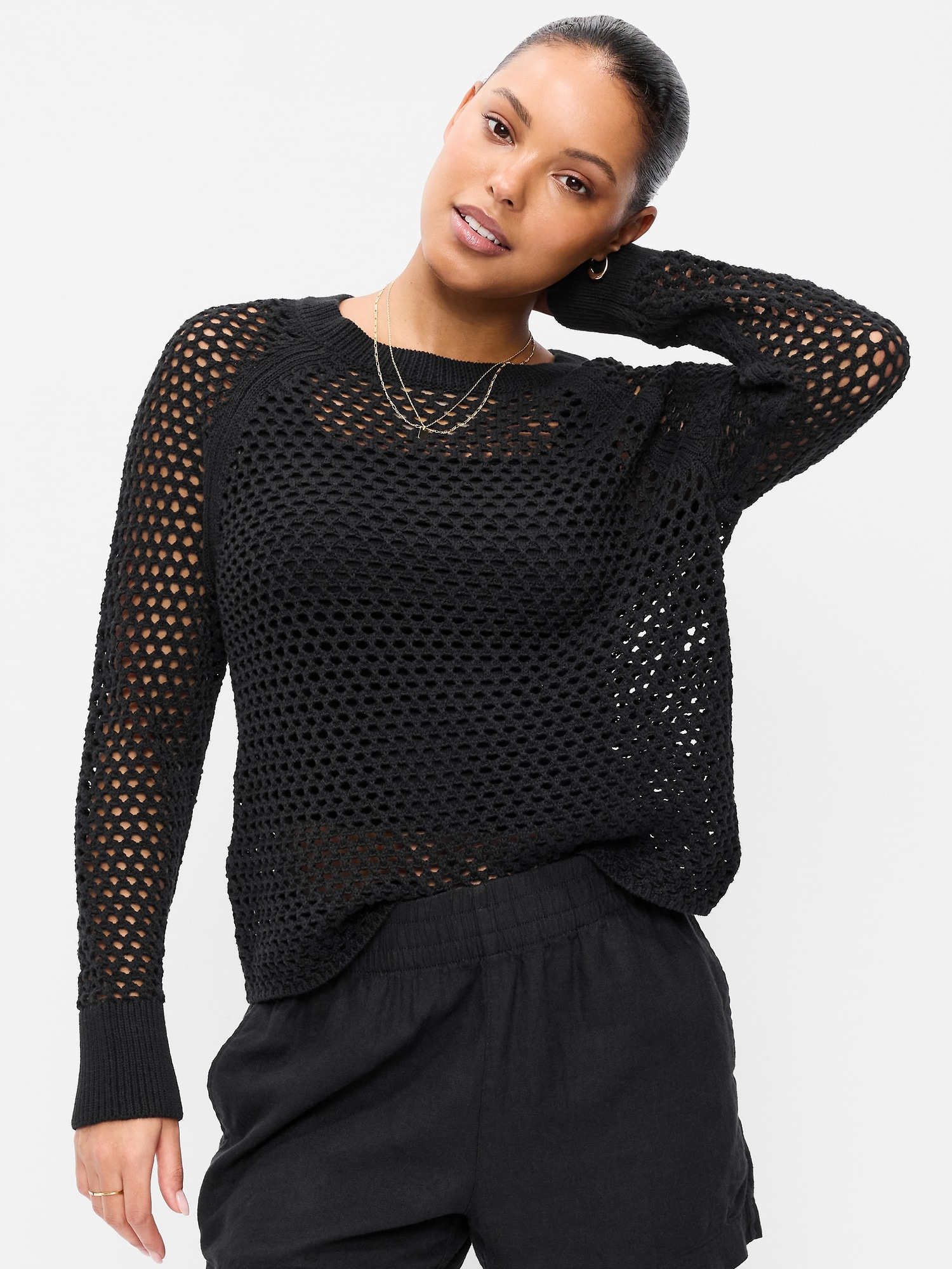 Womens Open Knit Sweater | Old Navy